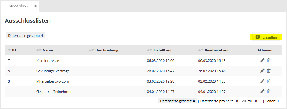 Abonnentenlisten in digitalwert
